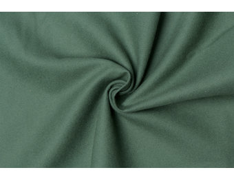 Katoen Flanel Uni Oud groen