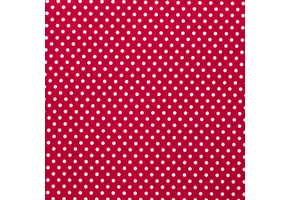 Katoen middel stip rood