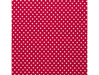 Katoen middel stip rood