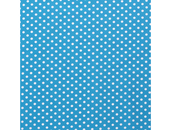 Katoen middel stip turquoise