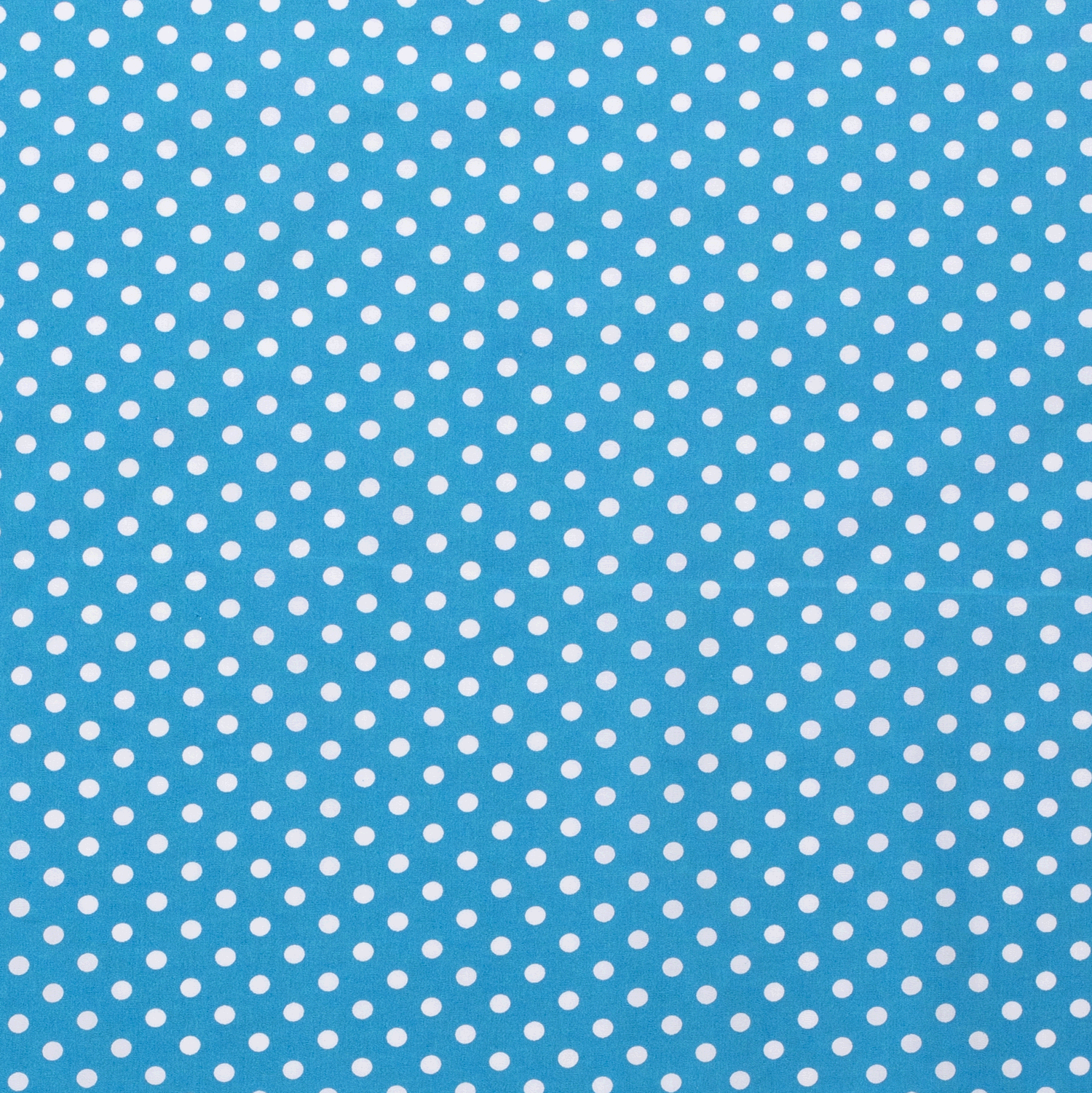 Katoen middel stip turquoise