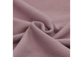 Ottoman Rib Jersey Stof Oud Roze
