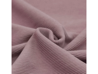 Ottoman Rib Jersey Stof Oud Roze