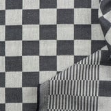 Dambont Theedoekenstof Zwart – Stevige Katoenen Pompdoek