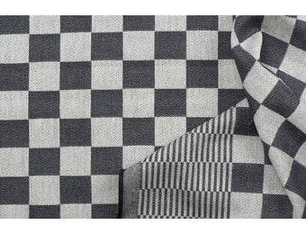 Dambont / Theedoekenstof, Zwart