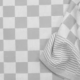 Dambont Theedoekenstof Lichtgrijs – Stevige Katoenen Pompdoek