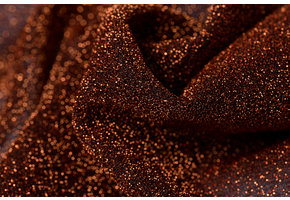 Lurex glitter burnt orange