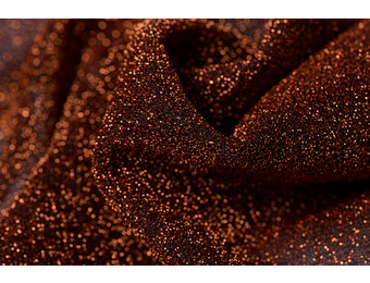Lurex glitter burnt orange