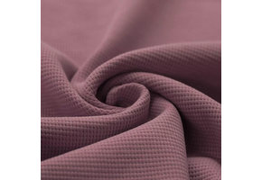 Wafel Jersey Stof Oud Mauve
