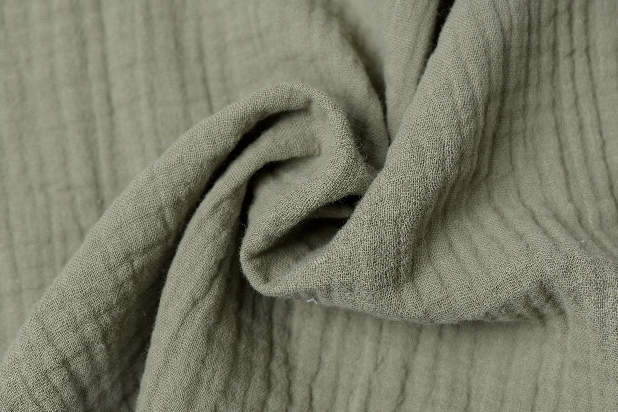 Hydrofiel Stof Olijf – Zacht, Ademend en Duurzaam