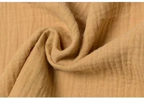 Baby Cotton – Mousseline Stof - Camel
