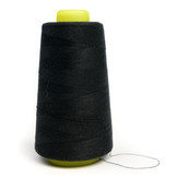 Lockgaren Zwart – Sterk Polyester Overlockgaren (3000 Yards)