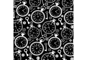 Katoen Poplin Clocks Black