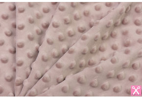 Minky Fleece Stof Poederroze