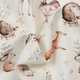 Jersey Katoen Digitale Print - Bos Dieren