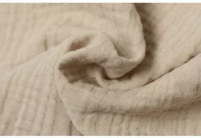 Baby Cotton – Mousseline Stof - Licht Beige