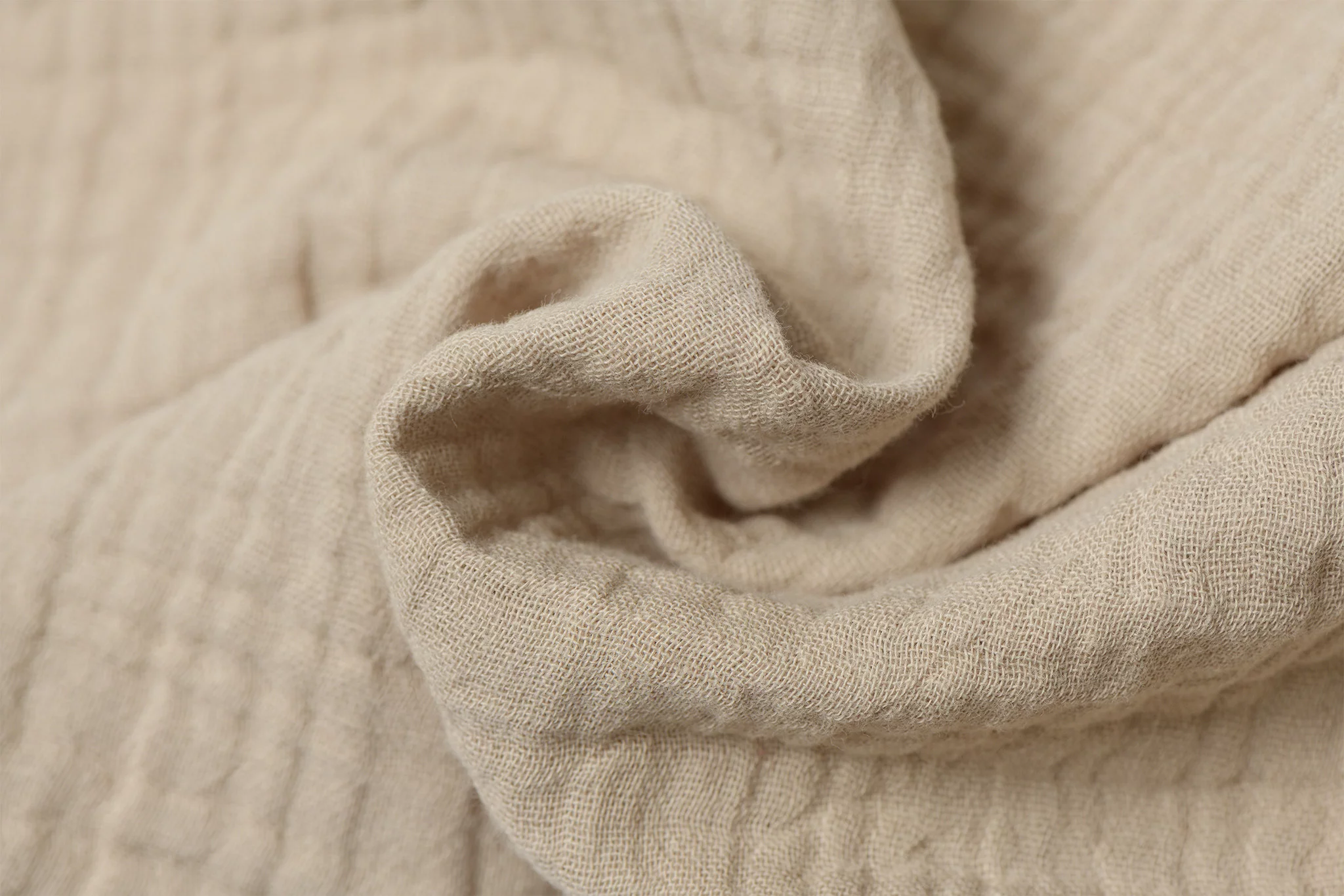 Hydrofiel Stof Licht Beige – Zacht, Ademend en Duurzaam