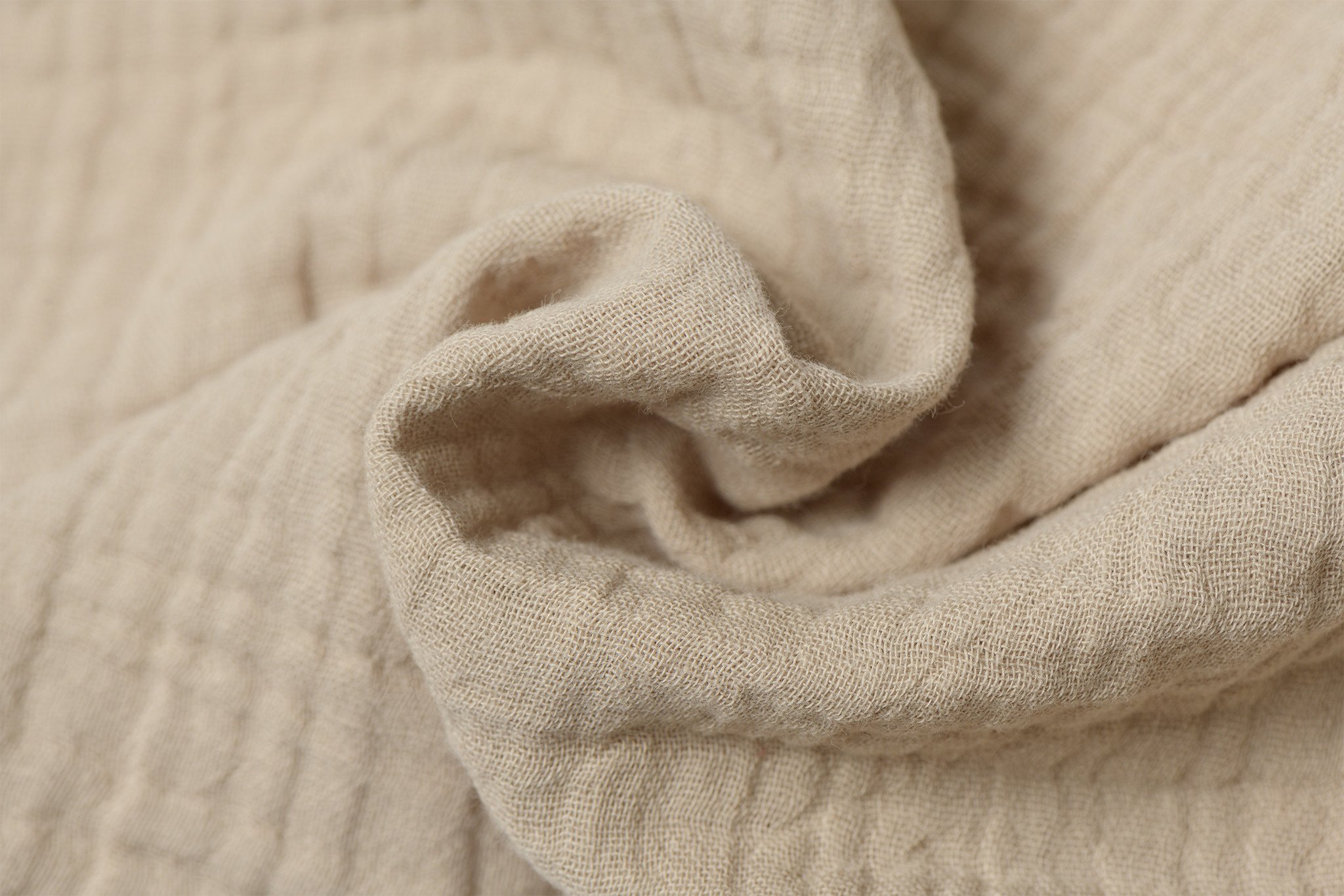 Hydrofiel Stof Licht Beige – Zacht, Ademend en Duurzaam