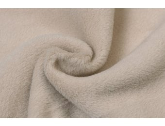 Fleece Katoen Stof (Sherpa) Licht Beige