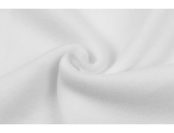 Fleece Katoen Stof (Sherpa) Wit