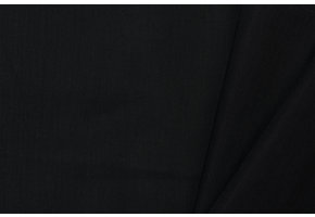 Organic Katoen Voile Stof – Zwart