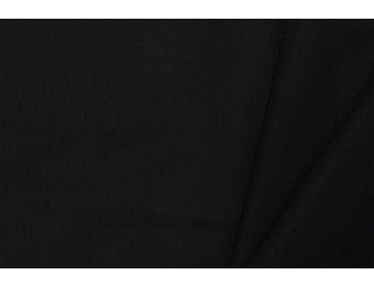 Organic Katoen Voile Stof – Zwart