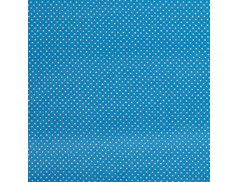 Katoen mini stip turquoise