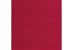 Katoen mini stip rood