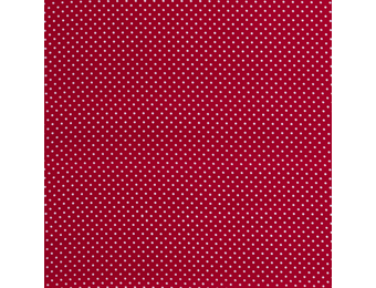 Katoen mini stip rood