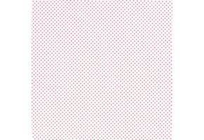 Katoen mini stip wit / rood