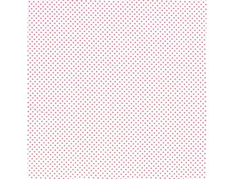 Katoen mini stip wit / rood