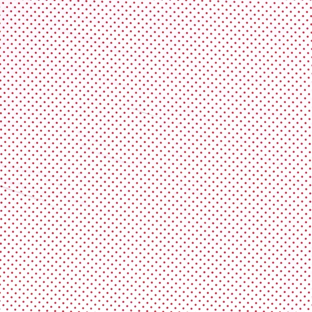 Katoen mini stip wit / rood