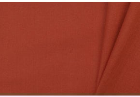 Uni katoen stof copper orange