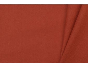 Uni katoen stof copper orange