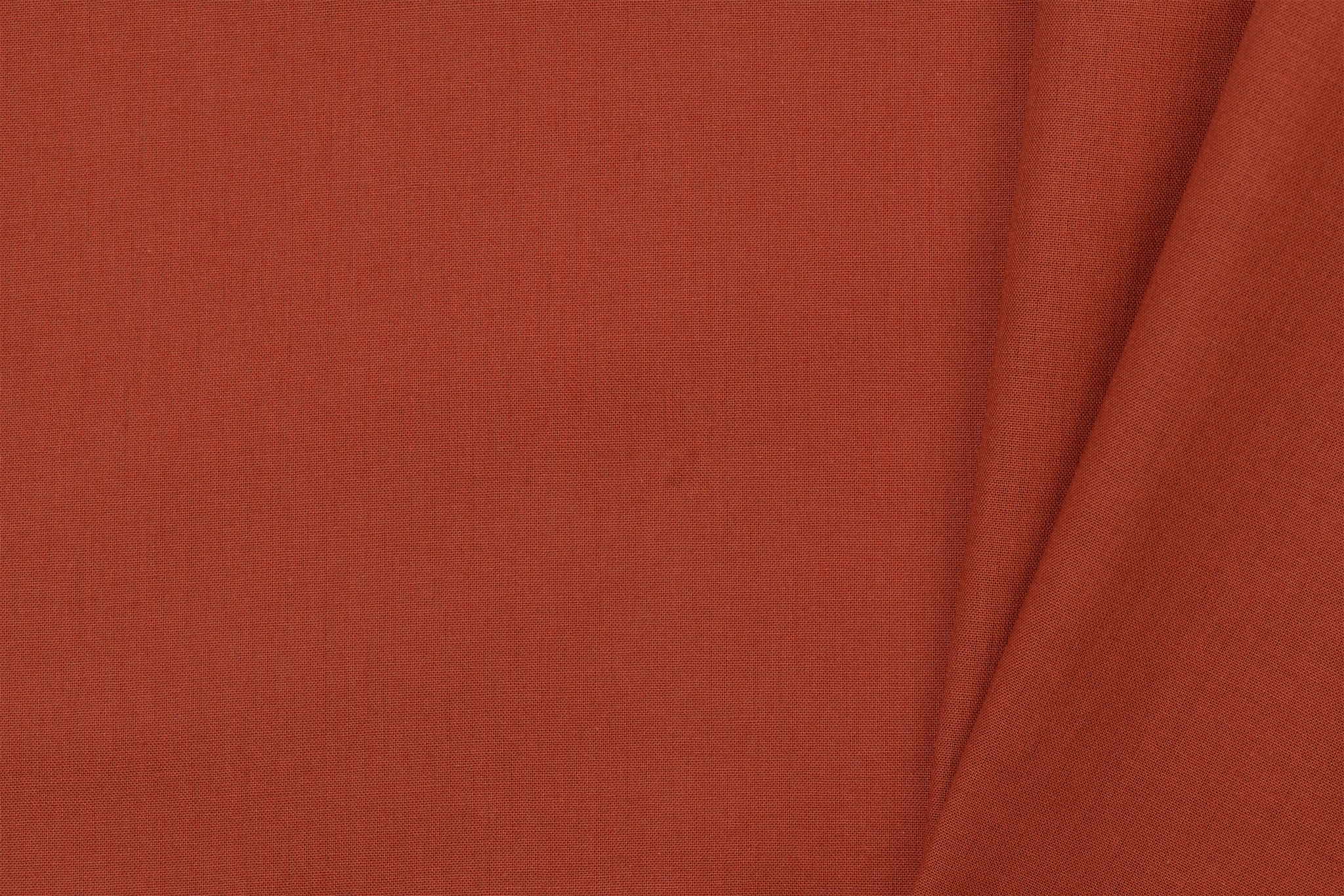 Uni katoen stof copper orange