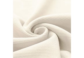 Wafel Jersey Stof Ecru