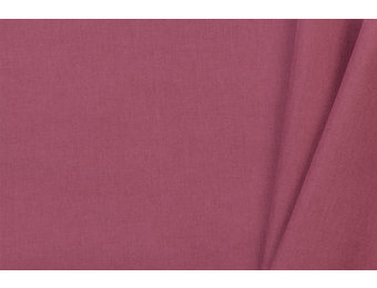 Uni katoen stof oud rose