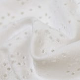 Broderie Tricot Stof Ecru