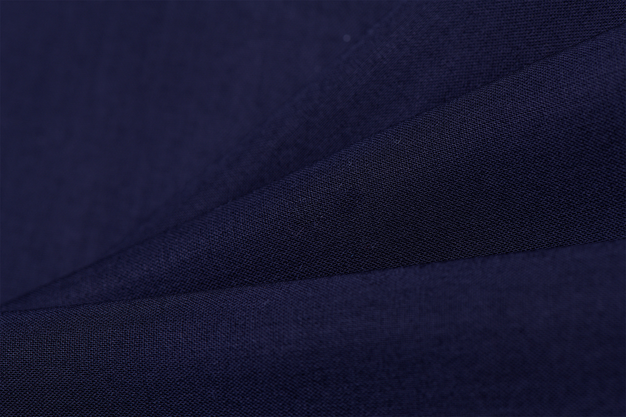 Organic Katoen Voile Stof – Navy – Licht, Zacht & Natuurlijk