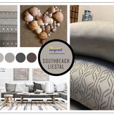 Outdoor Meubelstof Liestal Ash Grey / Off White