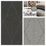 Outdoor Meubelstof Liestal Black / Off White