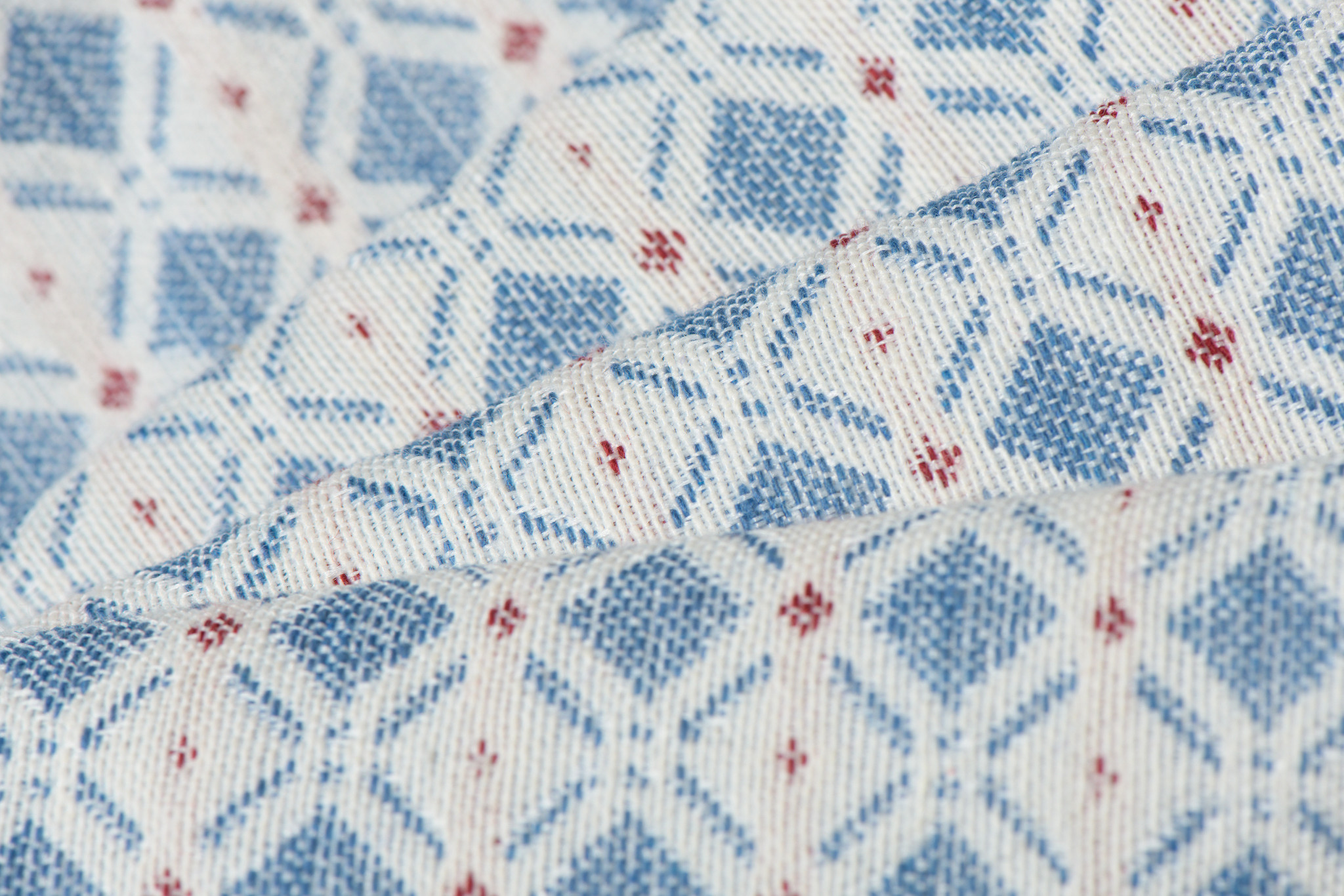 Gobelin Stof Abstract Blue