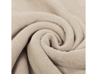 Stretch Badstof Licht Beige
