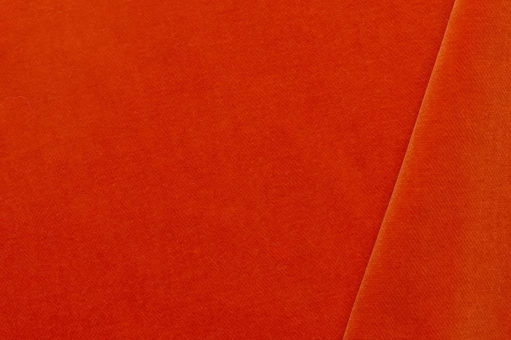 Fluweel Stof Oranje – Zacht, Mat & Luxe Katoenvelours
