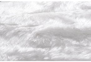 Imitatiebont Stof Korthaar Wit