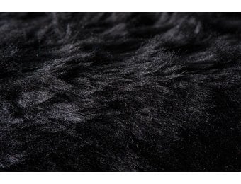 Imitatiebont Stof Korthaar Zwart