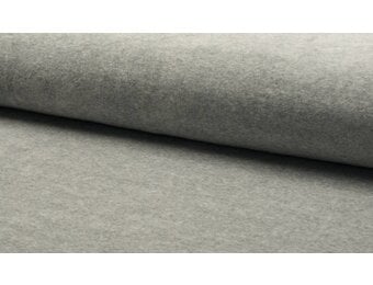 Nicky Velours Stof Grijs Melange