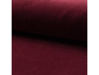 Nicky Velours Stof Bordeaux Rood