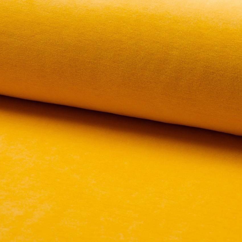 Nicky velours Warm Geel