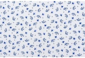 Delftsblauw Katoen 37 – Luchtig Bloemenpatroon